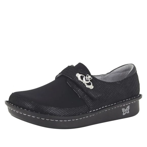 Alegria Black Brenna Claddagh Mules with Decorative Buckle. Size 41 (10.5/11) - Picture 1 of 13
